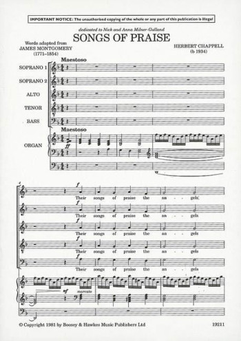 Songs Of Praise: Vocal: SATB And Organ
