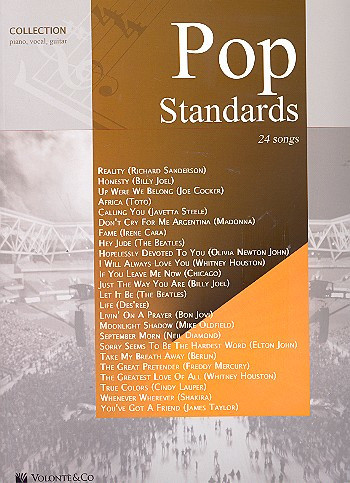 Pop Standards: 24 Songs: Piano Vocal Guitar