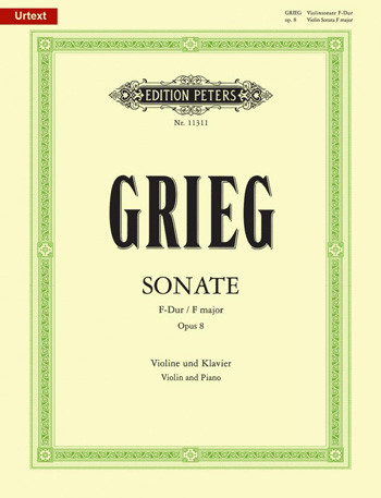 Sonata No.1 F Major Op.8: Violin And Piano (new Ed) (Peters)