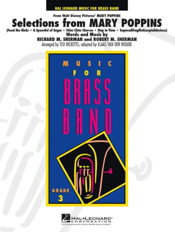 Selections From Mary Poppins: Brass Band: Sc&pts