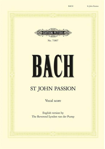 St John Passion: Vocal Score: English Version (Peters)