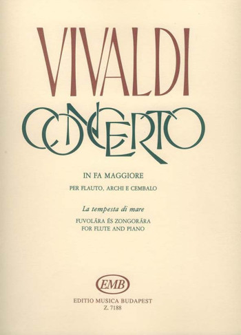 Concerto F Major La Tempesta Di Mare: Flute & Piano