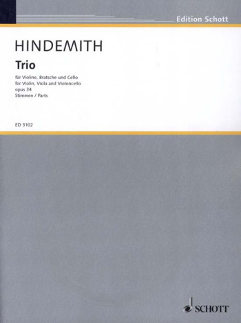Trio: Op.34: Violin Viola And Cello