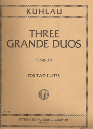 3 Grand Duos: Op39: Flute Duet