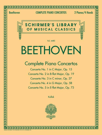 Piano Concertos Complete 1 -5: 2 Pianos 4 Hands (schirmer)