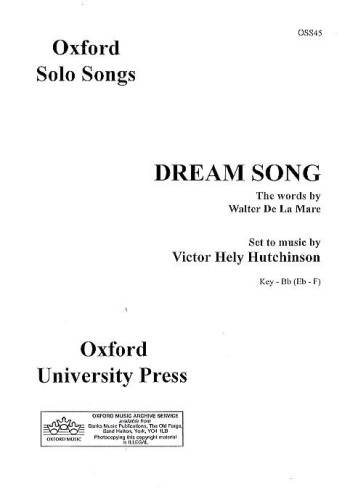Dream Song: Vocal