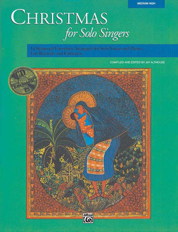 Christmas For Solo Singers: Medium High For Solo Voice & Piano: Book & CD