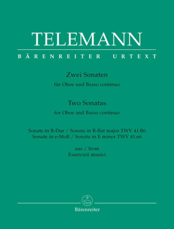 Two Sonatas: Oboe And Basso Continuo (Barenreiter)