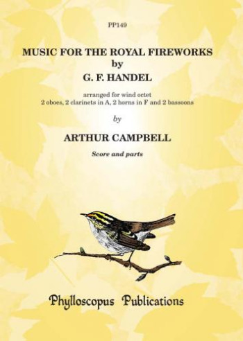Handel Music For The Royal Fireworks For Wind Octet:  Score And Parts