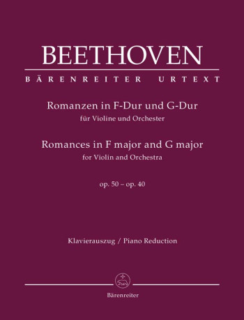 2 Romances G Major And F Major Op 40 & Op50: Violin & Piano (Barenreiter)