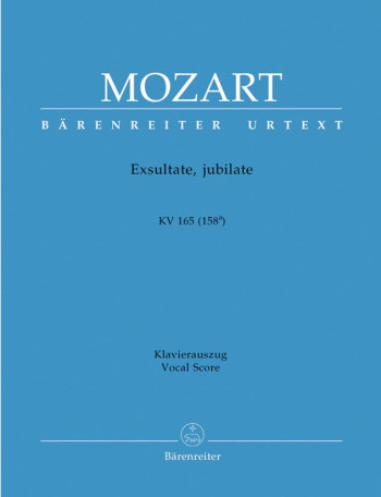 Exsultate Jubilate: Kv165: Vocal Score (Barenreiter)