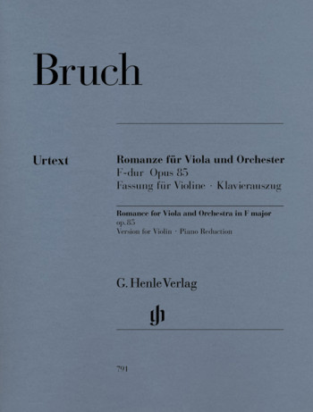 Romance F Major Op.85: Viola: Version For Violin And Piano (Henle)