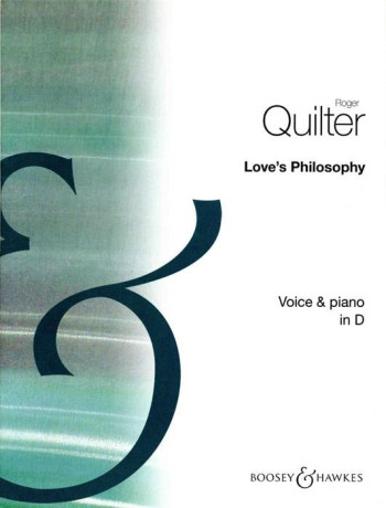 Loves Philosophy: D Maj: Op 3 No.1: Medium Voice And Piano