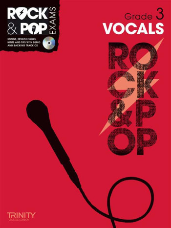 OLD STOCK SALE - Rock & Pop Exams: Vocals Grade 3: Book & Cd (Trinity)