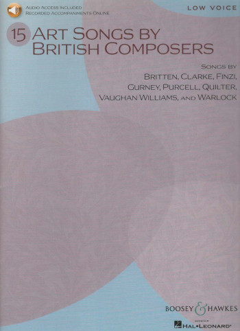 15 Art Songs By British Composers: Low Voice Book & Audio