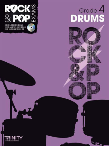 OLD SALE Rock & Pop Exams: Drums Grade 4: Book & Cd (Trinity)