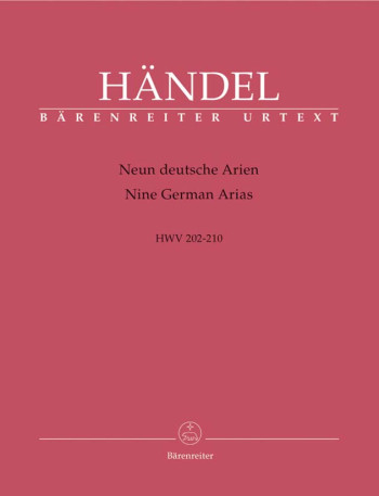 Nine German Arias HWV202-210: Soprano Voice & Piano
