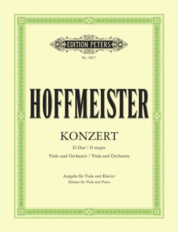 Concerto D Major: Viola & Piano (Peters)