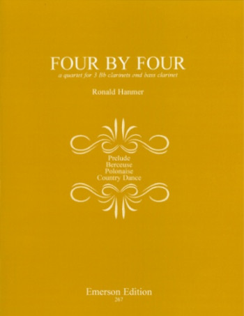 Four By Four - Clarinet Quartet (3 Bb And 1 Bass)