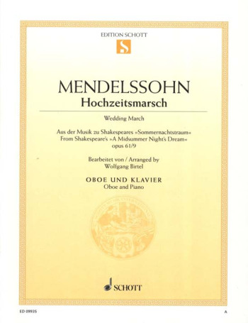 Hochzeitsmarsch: Wedding March: Op 61/9: Oboe & Piano