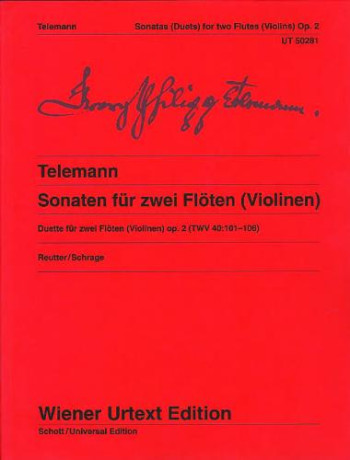 Sonatas Op2 For Two Flutes (Violins) (Wiener)