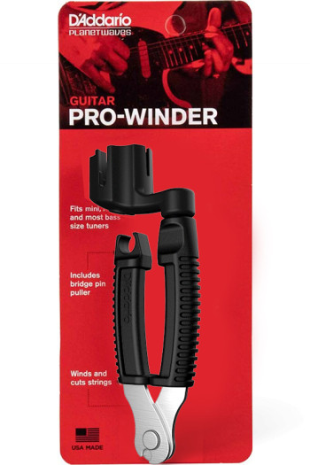 Pro-Winder: Black (Guitar Peg Winder) By D'Addario