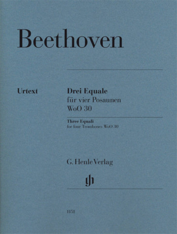 Three Equali For 4 Trombones WoO30 Score & Parts  (Henle)