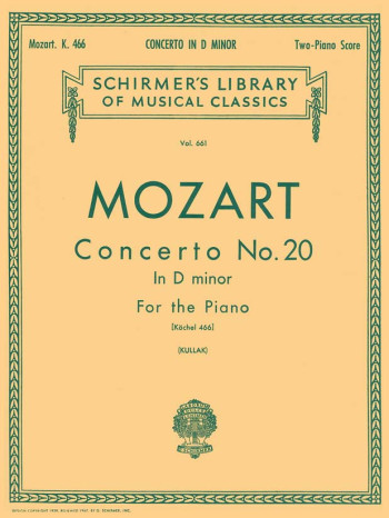 Concerto: D Minor:  Kv466: Piano (Schirmer)