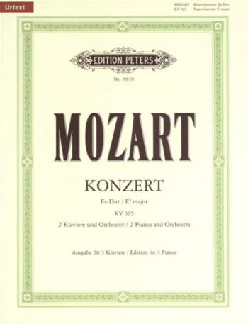 Concerto No10 Eb Major - Piano KV365 (Peters)