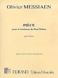 Piece Pour Le Tombeau De Paul Dukas: Piano