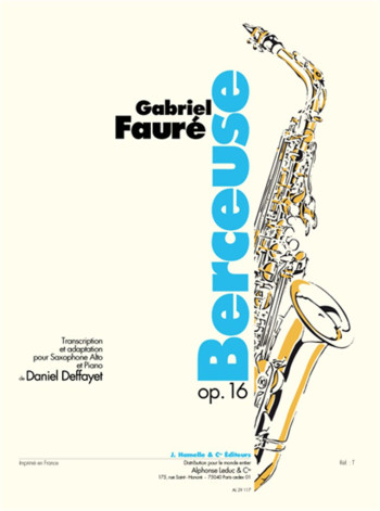 Berceuse: Alto Sax And Piano (Leduc)