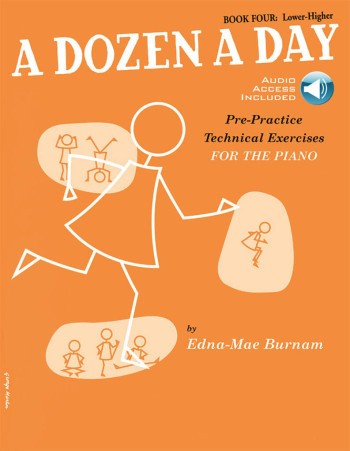 A Dozen A Day Book 4 Lower Higher: Piano Studies: Book And Audio