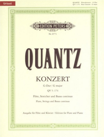 Concerto G Major: QV5: 174: Flute & Piano (Peters)