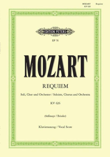 Requiem D Minor K626: Vocal Score (Peters)