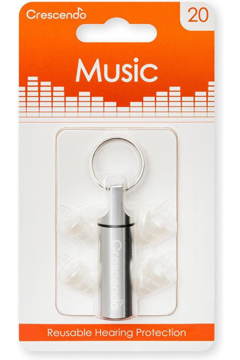 Crescendo Hearing Protectors: Ear Plugs: In Ear 20 (2 Eartip Sizes)