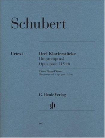 Three Piano Pieces D946: Piano (Henle)