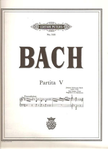 Partita V: Piano (Peters)