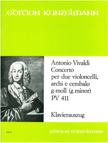 Concerto G Minor Two Cellos & Piano: PV411 (Kunzelmann)