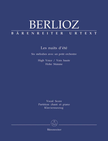 Les Nuits Dete: High Voice: Vocal Score  (Barenreiter)