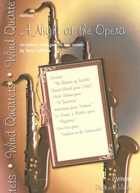A Night At The Opera: Saxophone Quartet Score & Parts