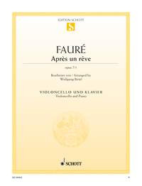 Apres Un Reve Op.7/1: Cello & Piano (Schott)