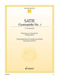 Gymnopedie No 1: Cello & Piano  (Gymnopedie No 1: Cello & Piano (Schott)