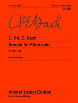 Sonata A Minor Solo Flute Wq132G (Wiener Urtext)