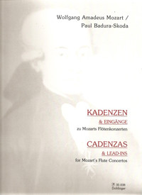 Mozart: Concerto Cadenzas & Lead Ins: Flute Solo (Doblinger)
