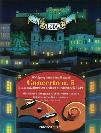 Concerto No.5 E Major K219: Violin & Piano (Curci)