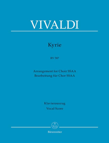 Kyrie RV587  SSAA: Vocal Score (Barenereiter)