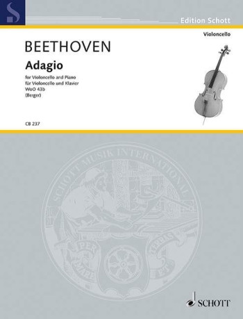 Adagio WoO 43b Cello & Piano (Schott)