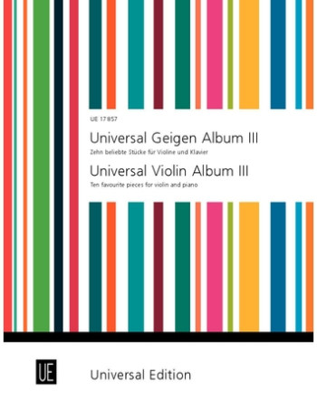 Universal Violin Album: Bk3: Violin & Piano