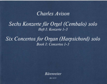 6 Concertos For Organ: Vol.1: Nos. 1 - 3 (Barenreiter)