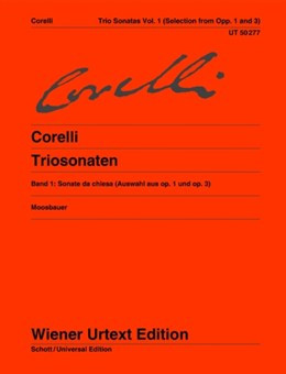 Trio Sonatas: Vol1: 2 Violins And Continuo  (Wiener Urtext)